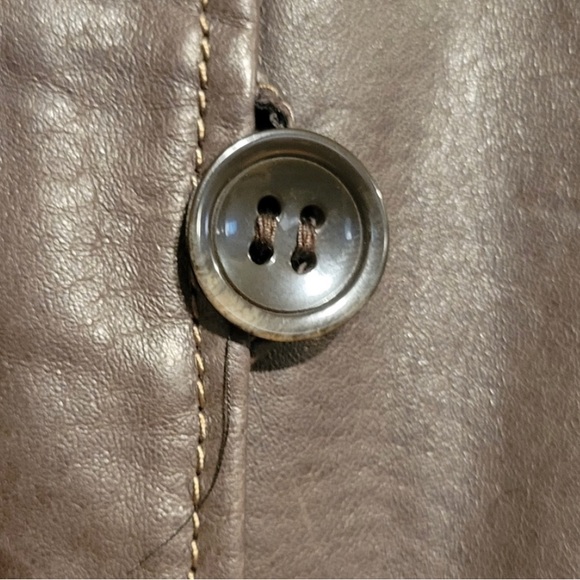 DANIER LEATHER Brown leather jacket. With thinsulate lining - Picture 3 of 8